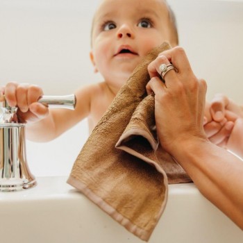 Toallas de bambú 28x28cm DUNE Set 6 Bamboo Washcloth - Beige