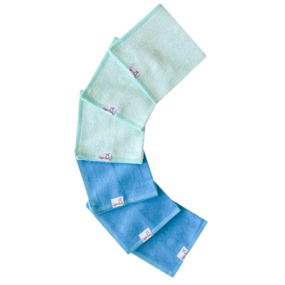 Toallas de bambú 28x28cm FINN Set 6 Bamboo Washcloth - Azul