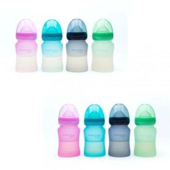 Biberón Cristal 150ml VERDE TERMOSENSIBLE