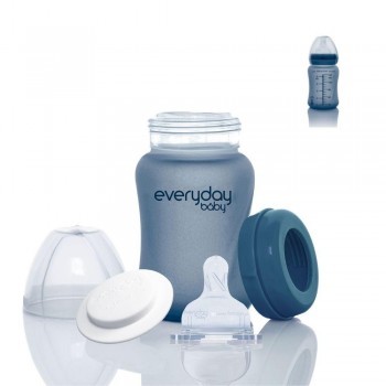 Biberón Cristal 150ml MORADO TERMOSENSIBLE *NUEVO*