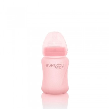 Biberón Cristal 150ml ROSA CLARO *NUEVO*