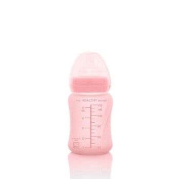 Biberón Cristal 150ml ROSA CLARO *NUEVO*