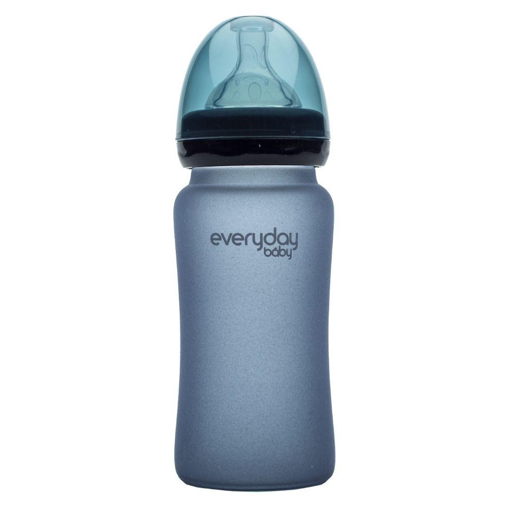 Biberón Cristal 240ml MORADO TERMOSENSIBLE