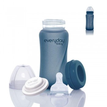 Biberón Cristal 240ml MORADO TERMOSENSIBLE *NUEVO*