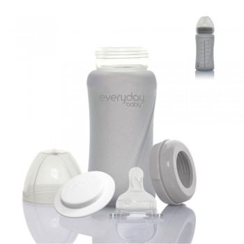 Biberón Cristal 240ml GRIS *NUEVO*