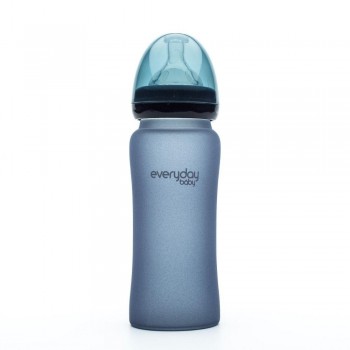 Biberón Cristal 300ml MORADO TERMOSENSIBLE