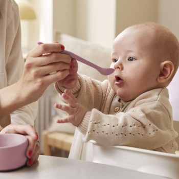 Cuchara silicona (2 ud.) ROSA