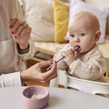 Cuchara silicona (2 ud.) ROSA