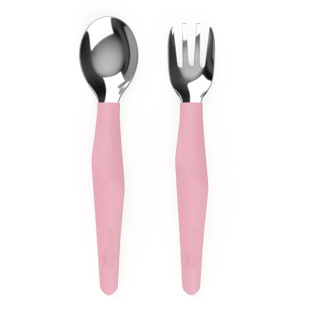 Cubiertos silicona ROSA