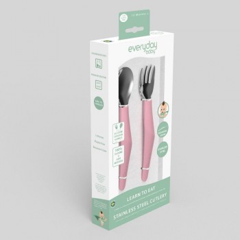 Cubiertos silicona ROSA