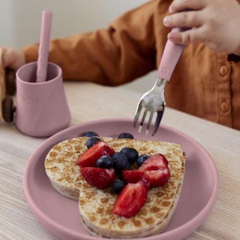 Cubiertos silicona ROSA