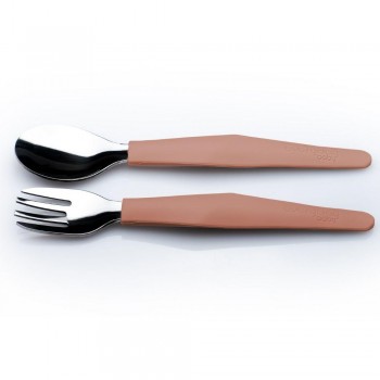 Cubiertos silicona NATURE RED