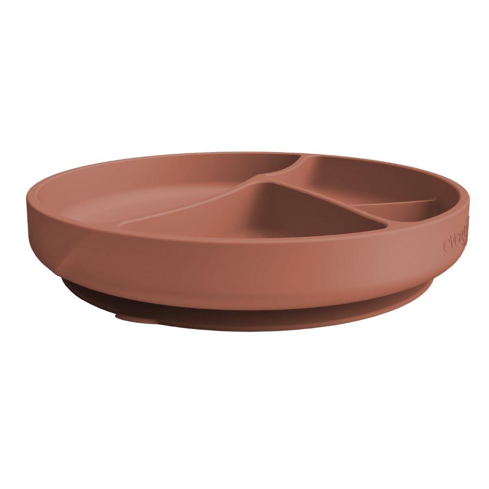 Plato silicona con ventosa NATURE RED
