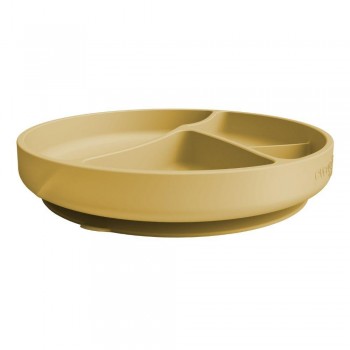 Plato silicona con ventosa SOFT YELLOW
