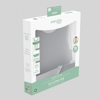 Babero silicona GRIS