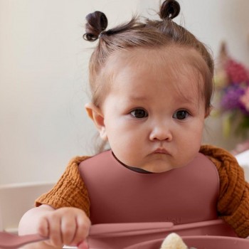 Babero silicona NATURE RED