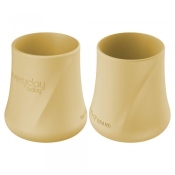 Vaso silicona (2 ud.) SOFT YELLOW