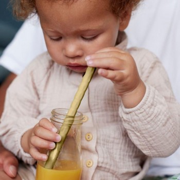 Pajita silicona (6 ud.) LAVANDA+AMARILLO+GRIS