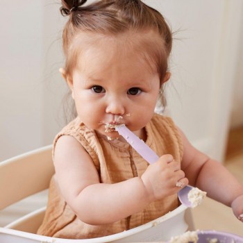 Cuchara silicona (2 ud.) LAVANDA