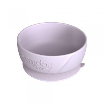 Bol silicona con ventosa LAVANDA - 400 ml.