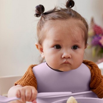 Babero silicona LAVANDA