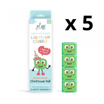 CAJA 5 PACKS CUBOS LUZ CHRISTMAS - VERDE
