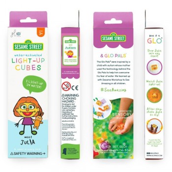 CAJA 5 PACKS CUBOS LUZ JULIA - NARANJA