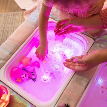 -CAJA 5 PACKS CUBOS LUZ PRINCESA IDA - ROSA