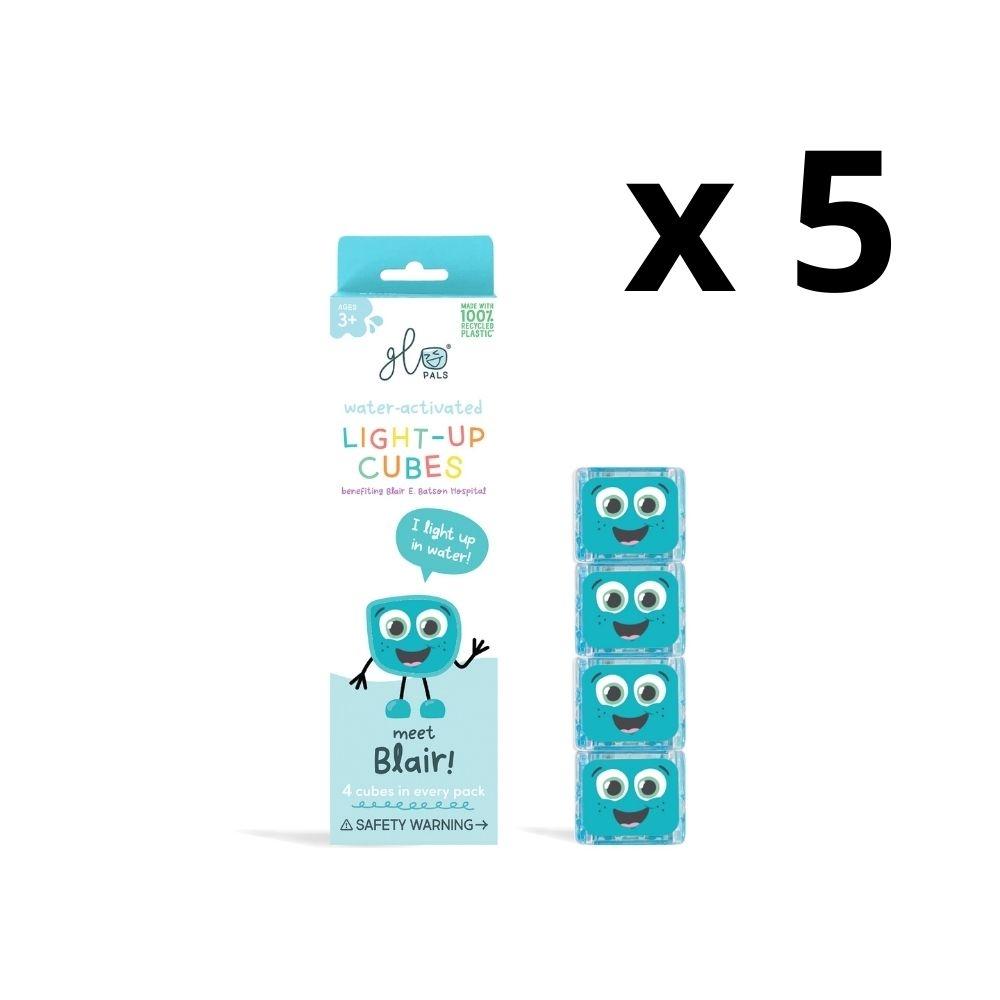 SET 5 PACKS CUBOS LUZ BLAIR - AZUL
