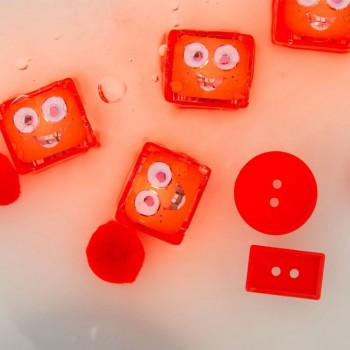 CAJA 5 PACKS CUBOS LUZ SAMMY - ROJO