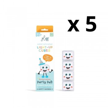 CAJA 5 PACKS CUBOS LUZ PARTY - MULTICOLOR