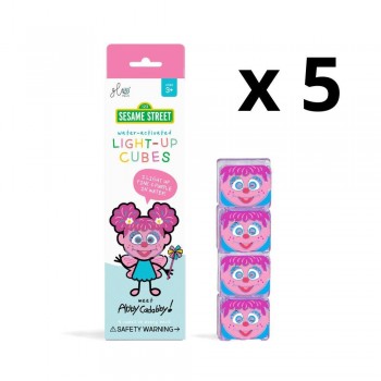 CAJA 5 PACKS CUBOS LUZ ABBY CADDABBY - ROSA