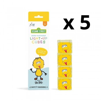 CAJA 5 PACKS CUBOS LUZ BIG BIRD - AMARILLO