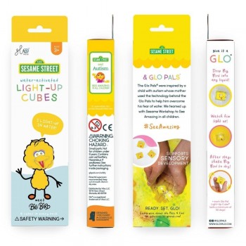 CAJA 5 PACKS CUBOS LUZ BIG BIRD - AMARILLO