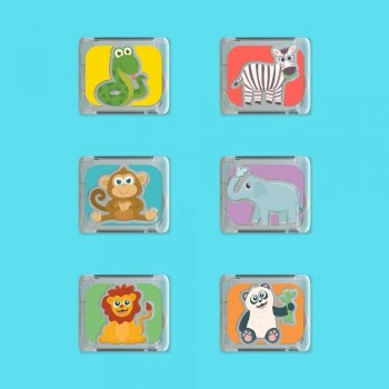 -SET 6 CUBOS GLOPALS ZOO