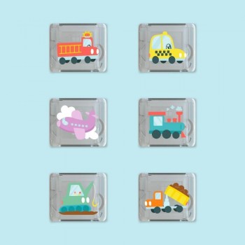 -SET 6 CUBOS GLOPALS VEHICLES