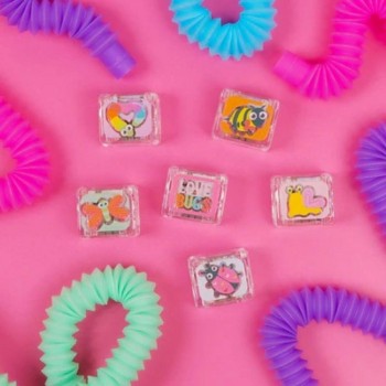 -SET 6 CUBOS GLOPALS LOVE BUG