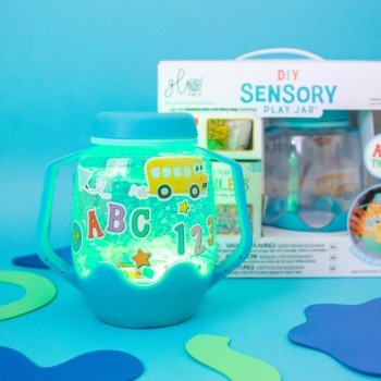 -SET JARRA LUZ + ACCESORIOS SENSORIALES ABC
