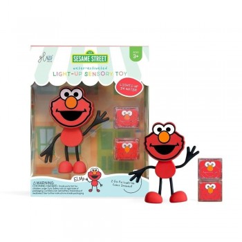 PERSONAJE ELMO + 2 CUBOS LUZ ROJO