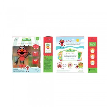 PERSONAJE ELMO + 2 CUBOS LUZ ROJO