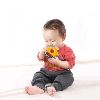 SET DE 5 SONAJEROS/MORDEDORES DINOSAURIOS