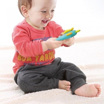 SET DE 5 SONAJEROS/MORDEDORES DINOSAURIOS