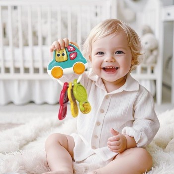 LLAVES INFANTILES CON LLAVERO COCHE