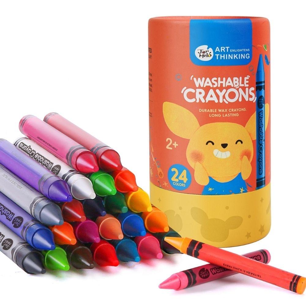 Bote 24 Crayones Lavables