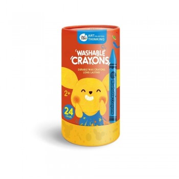 Bote 24 Crayones Lavables