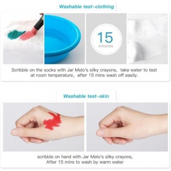 Crayón suave lavable (6 ud.)
