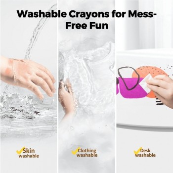 Crayón suave lavable (6 ud.)