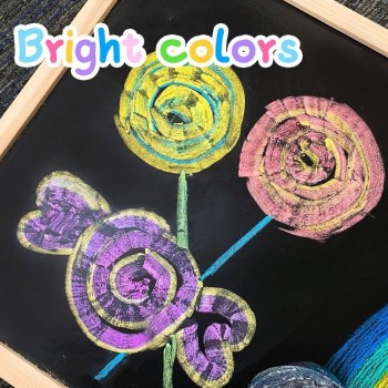 Tizas lavables (24 ud. + 2 soportes)