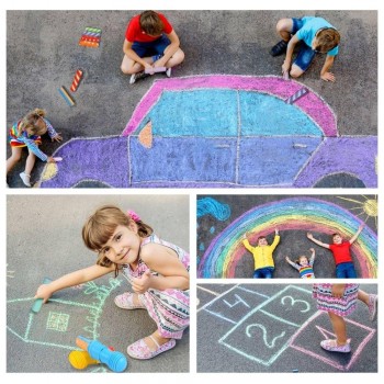 Tizas lavables (24 ud. + 2 soportes)