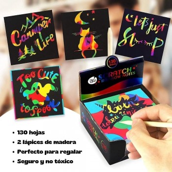 Set de Notas Scratch Art RAINBOW